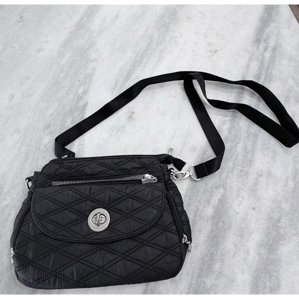Baggallini Calais Crossbody Black Quilted Travel Purse